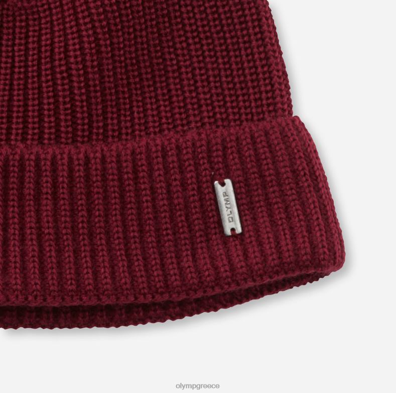 OLYMP Σετ σκουφάκι/κασκόλ σκούρο κόκκινο H240R2663 αξεσουάρ