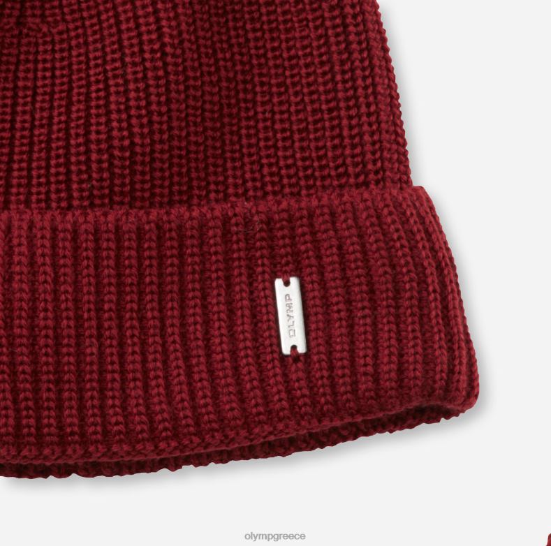 OLYMP Σετ σκουφάκι/μαντήλι μπορντό H240R2664 αξεσουάρ