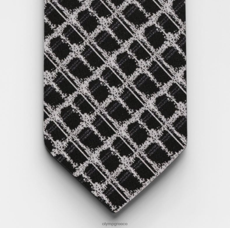 OLYMP γραβάτα λεπτή 6,5 εκ., μαύρη H240R2305 αξεσουάρ