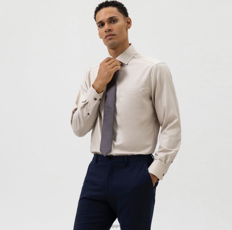 OLYMP γραβάτα λεπτή 6,5 εκ., καφέ H240R2311 αξεσουάρ