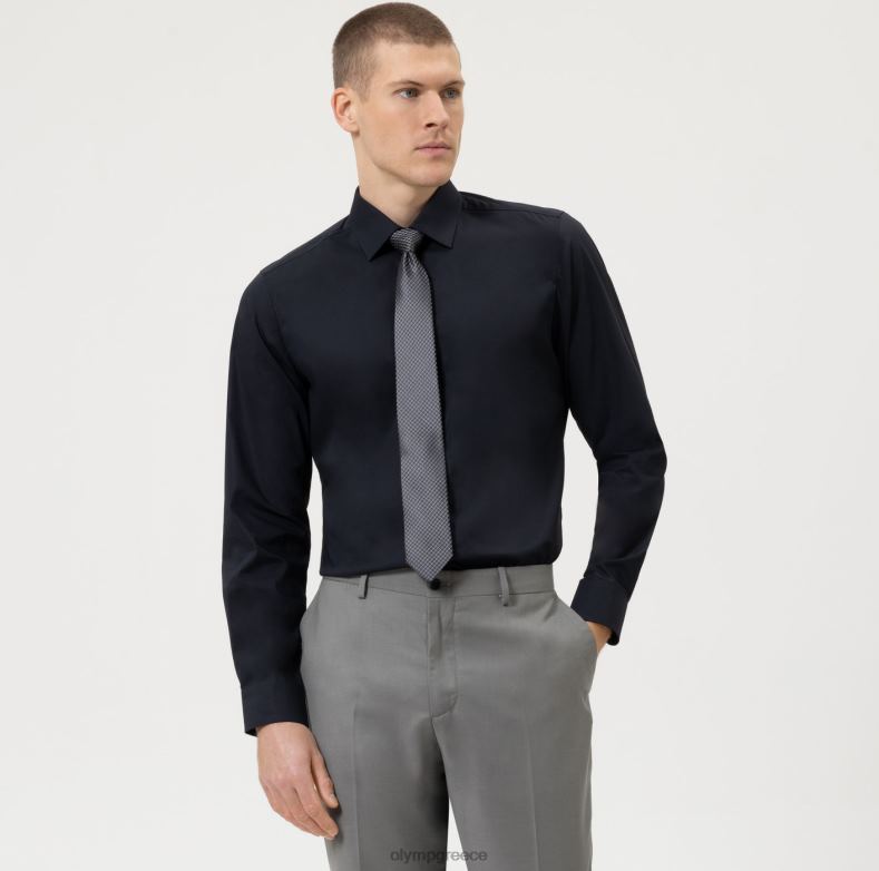 OLYMP γραβάτα λεπτή 6,5 εκ., μαύρη H240R2346 αξεσουάρ