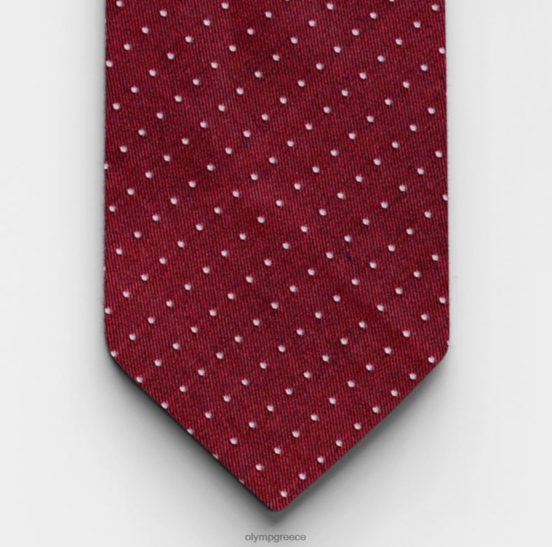 OLYMP γραβάτα λεπτή 6,5 εκ., σκούρο κόκκινο H240R2453 αξεσουάρ
