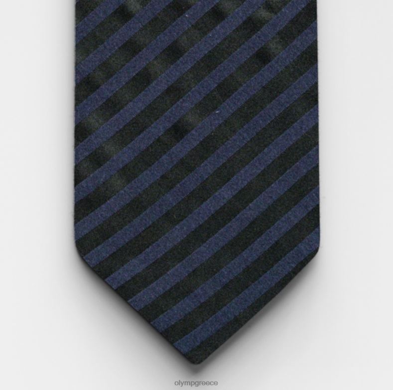 OLYMP γραβάτα λεπτή 6,5 εκ., πράσινη κρυστάλλινη H240R2457 αξεσουάρ