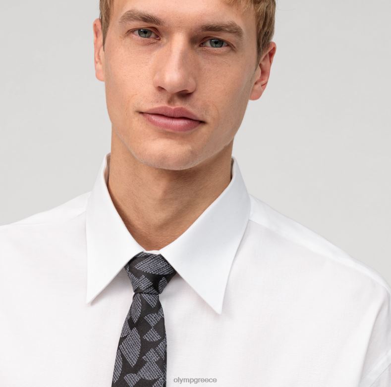 OLYMP γραβάτα κανονική 7 εκ., μαύρη H240R2395 αξεσουάρ