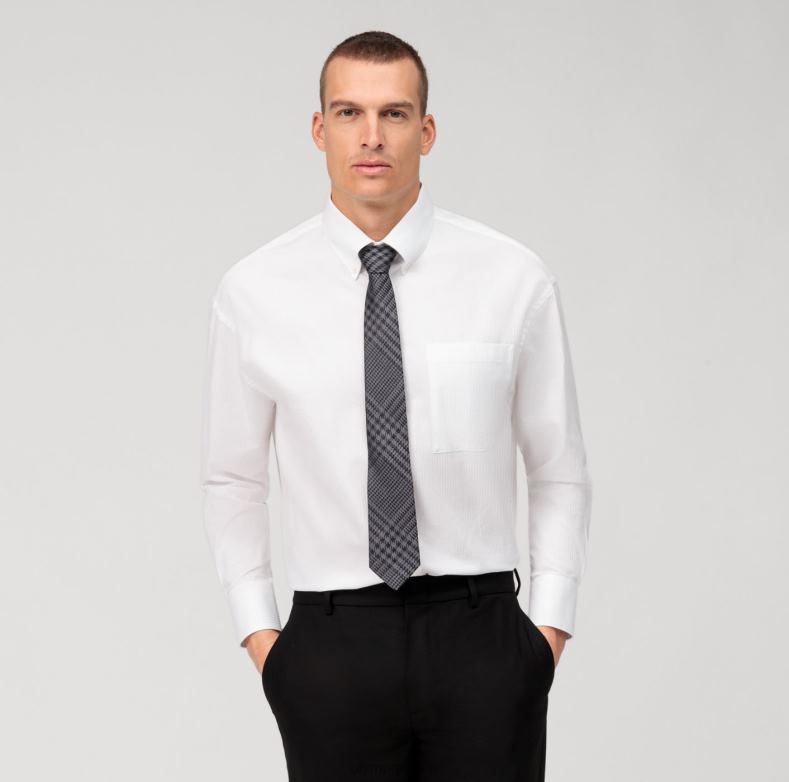 OLYMP γραβάτα κανονική 7 εκ., μαύρη H240R2426 αξεσουάρ