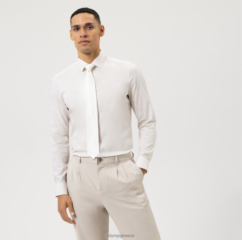 OLYMP γραβάτα slim 6,5 cm, σαμπάνια H240R2473 αξεσουάρ