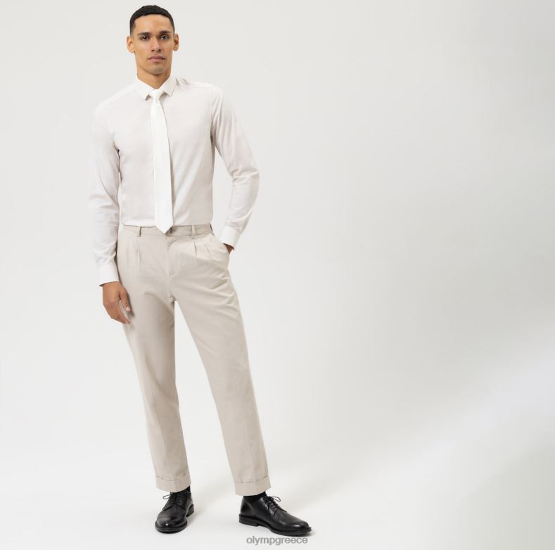 OLYMP γραβάτα slim 6,5 cm, σαμπάνια H240R2473 αξεσουάρ