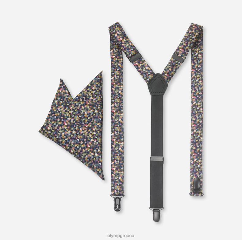 OLYMP σετ τιράντες / σετ τετράγωνη τσέπη ελιά H240R2651 αξεσουάρ