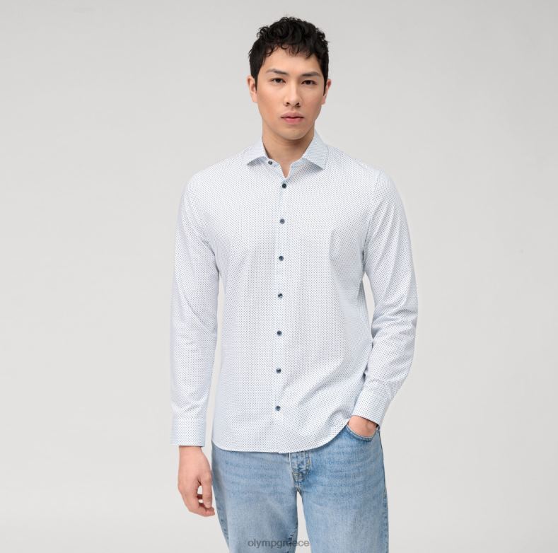 OLYMP όχι. six 24/seven super slim, business shirt, kent, bleu H240R127 είδη ένδυσης