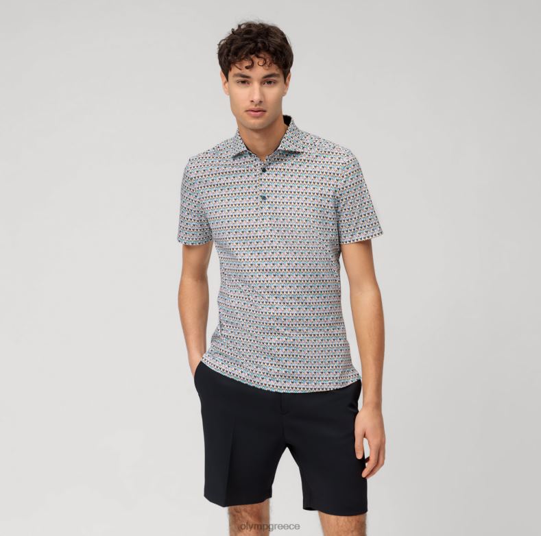 OLYMP όχι. six 24/seven super slim, business shirt, kent, emerald H240R34 είδη ένδυσης