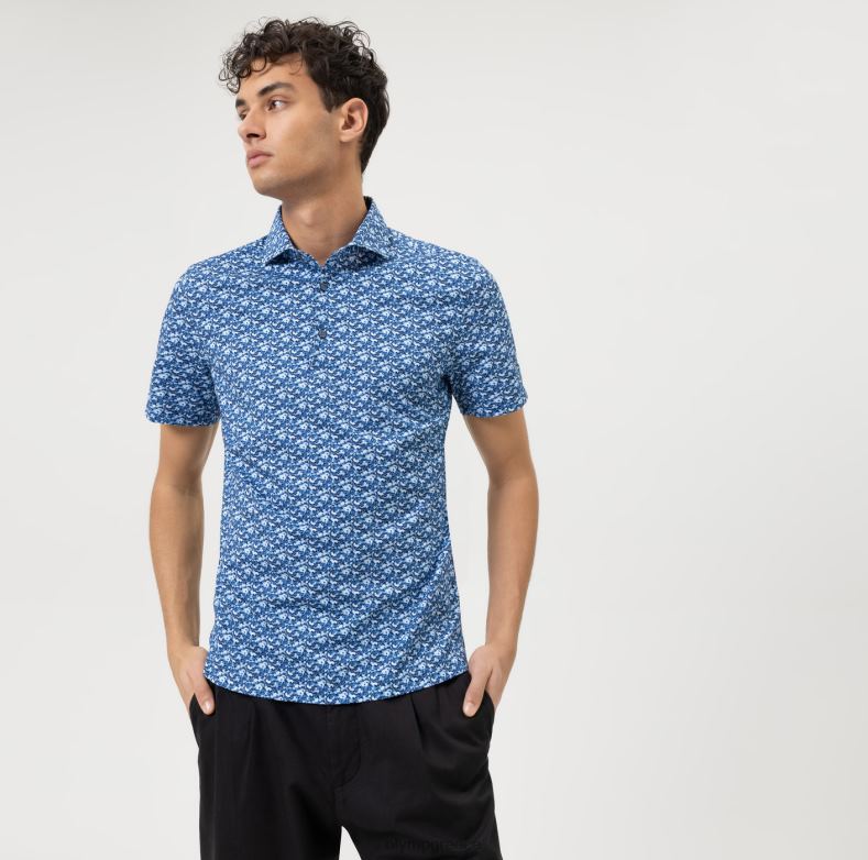 OLYMP όχι. six 24/seven super slim, business shirt, kent, marine H240R176 είδη ένδυσης