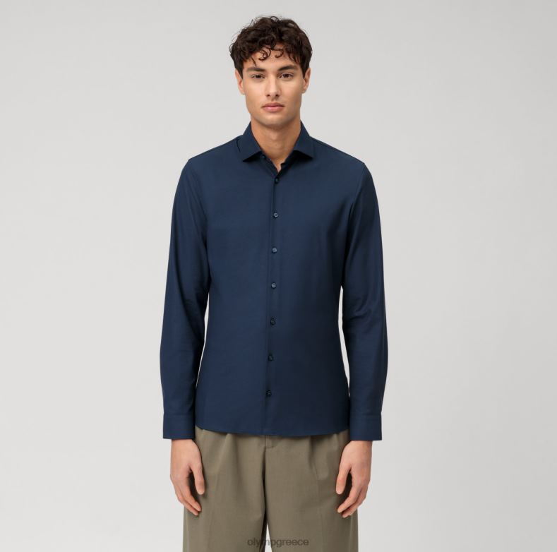 OLYMP όχι. six 24/seven super slim, business shirt, kent, marine H240R21 είδη ένδυσης