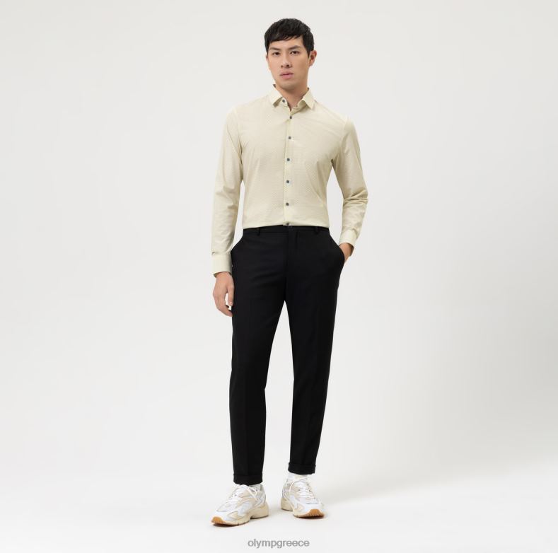 OLYMP όχι. six 24/seven super slim, business shirt, modern kent, lime H240R137 είδη ένδυσης