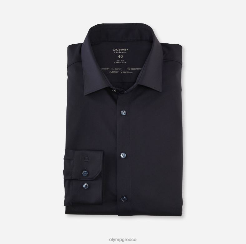 OLYMP όχι. six 24/seven super slim, business shirt, urban kent, marine H240R45 είδη ένδυσης
