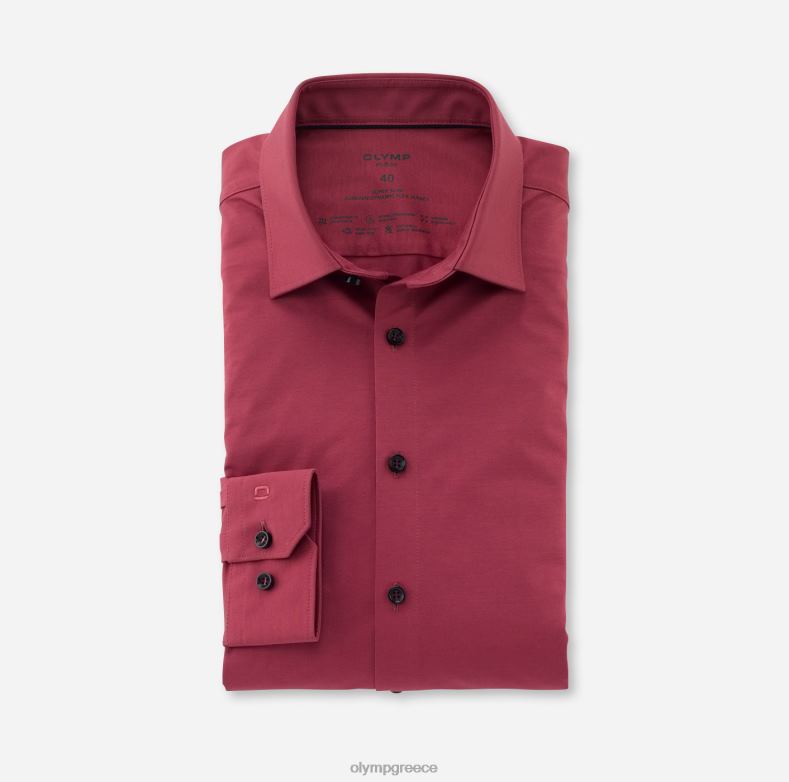 OLYMP όχι. six 24/seven super slim, business shirt, urban kent, rosewood H240R167 είδη ένδυσης