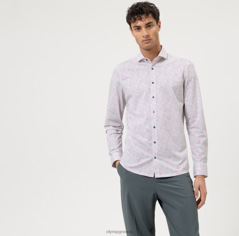 OLYMP όχι. six 24/seven super slim, επαγγελματικό πουκάμισο, cutaway, φούξια H240R178 είδη ένδυσης