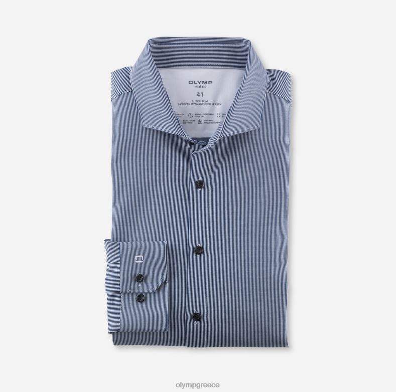 OLYMP όχι. six 24/seven super slim, επαγγελματικό πουκάμισο, cutaway, royal H240R88 είδη ένδυσης