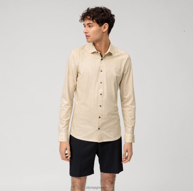 OLYMP όχι. six 24/seven super slim, επαγγελματικό πουκάμισο, μοντέρνο kent, ορείχαλκο H240R149 είδη ένδυσης