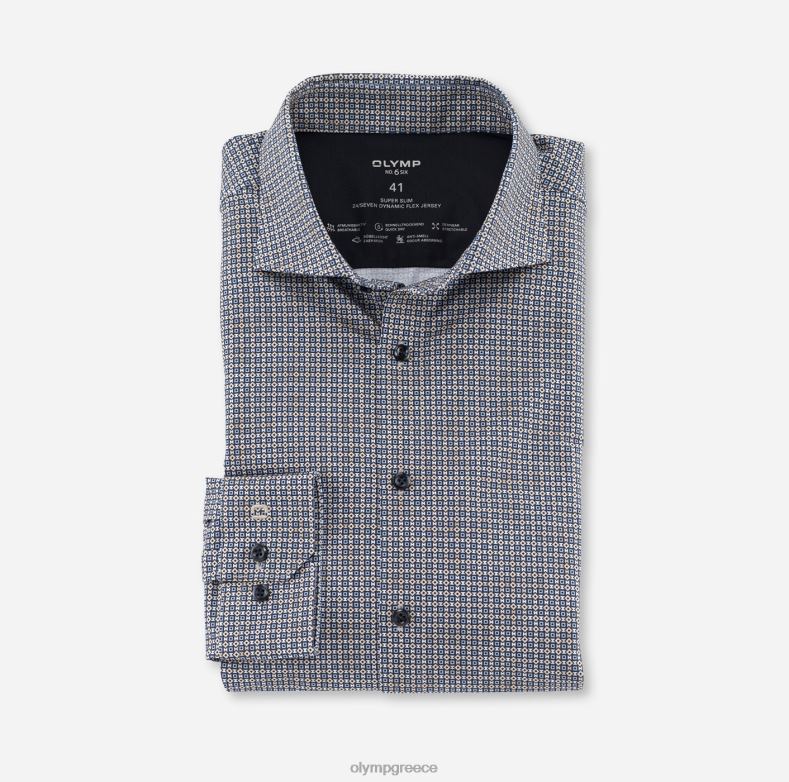 OLYMP όχι. six 24/seven super slim, επαγγελματικό πουκάμισο, kent, φυσικό H240R155 είδη ένδυσης