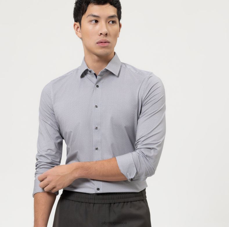 OLYMP όχι. six 24/seven super slim, επαγγελματικό πουκάμισο, μοντέρνο kent, φυσικό H240R177 είδη ένδυσης