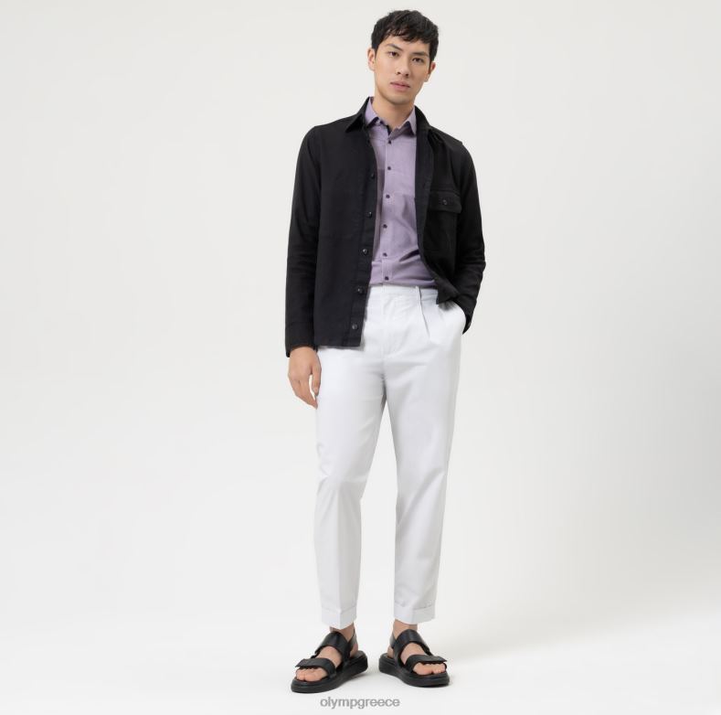 OLYMP όχι. six 24/seven super slim, επαγγελματικό πουκάμισο, μοντέρνο kent, φούξια H240R19 είδη ένδυσης