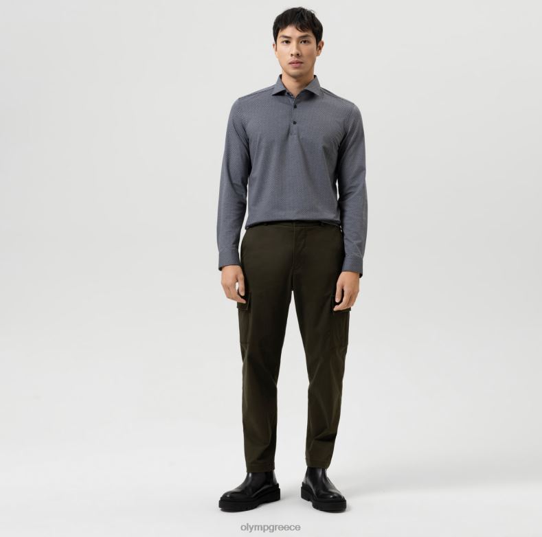 OLYMP όχι. six 24/seven super slim, επαγγελματικό πουκάμισο, kent, μαύρο H240R97 είδη ένδυσης