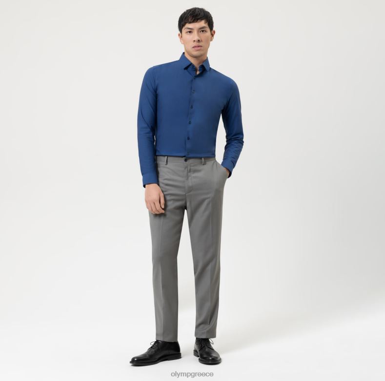 OLYMP όχι. six 24/seven super slim, επαγγελματικό πουκάμισο, μοντέρνο kent, nuremberg blue H240R159 είδη ένδυσης