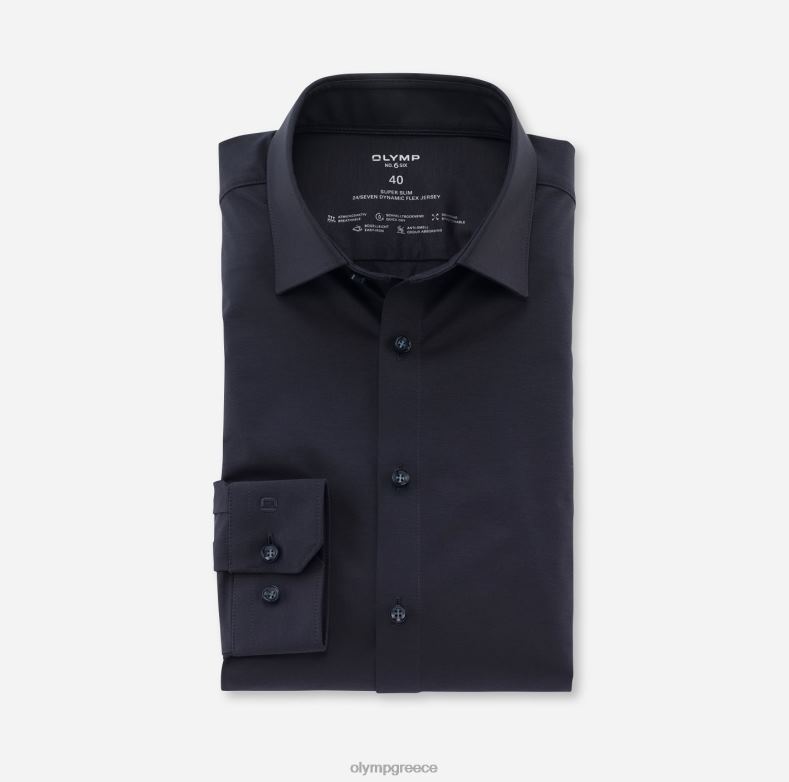 OLYMP όχι. six 24/seven super slim, επαγγελματικό πουκάμισο, μακρύ μανίκι πολύ μακρύ, urban Kent, marine H240R289 είδη ένδυσης