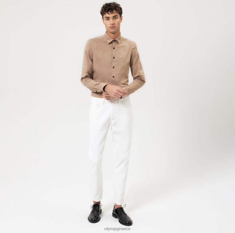 OLYMP όχι. six 24/seven super slim, επαγγελματικό πουκάμισο, urban kent, φυσικό H240R174 είδη ένδυσης