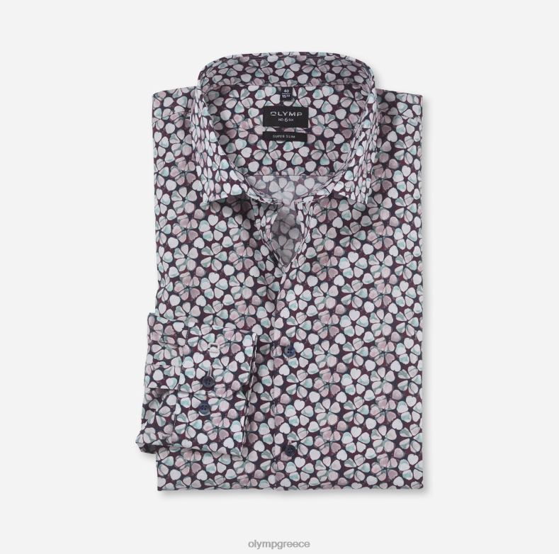 OLYMP όχι. six super slim, επαγγελματικό πουκάμισο, μοντέρνο kent, σμαραγδί H240R1 είδη ένδυσης