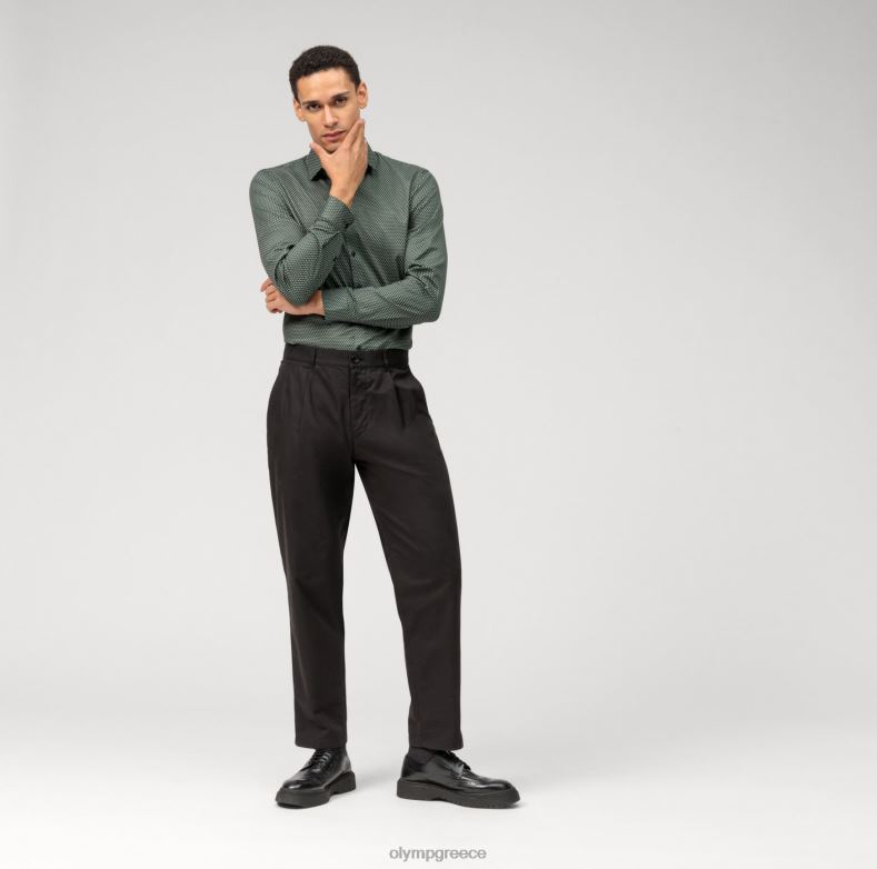 OLYMP όχι. six super slim, επαγγελματικό πουκάμισο, μοντέρνο kent, λαδί H240R51 είδη ένδυσης