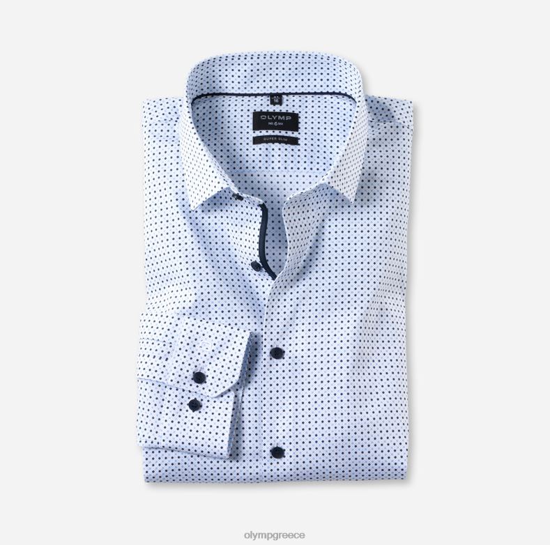 OLYMP όχι. six super slim, επαγγελματικό πουκάμισο, μοντέρνο kent, bleu H240R201 είδη ένδυσης
