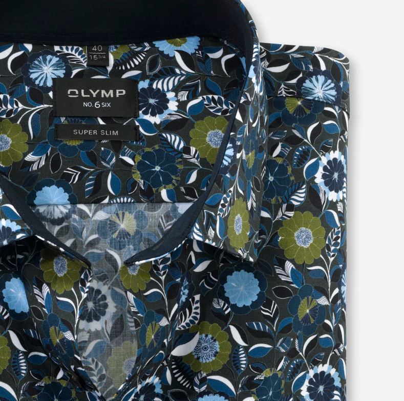 OLYMP όχι. six super slim, επαγγελματικό πουκάμισο, μοντέρνο kent, lime H240R10 είδη ένδυσης