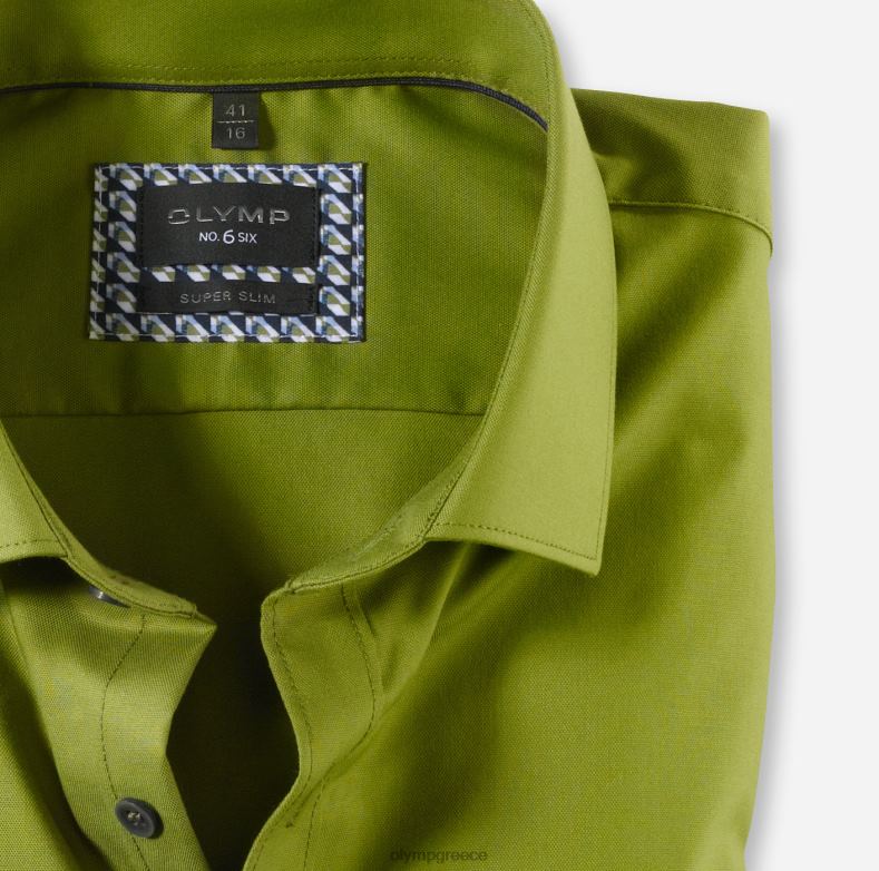OLYMP όχι. six super slim, επαγγελματικό πουκάμισο, μοντέρνο kent, lime H240R3 είδη ένδυσης