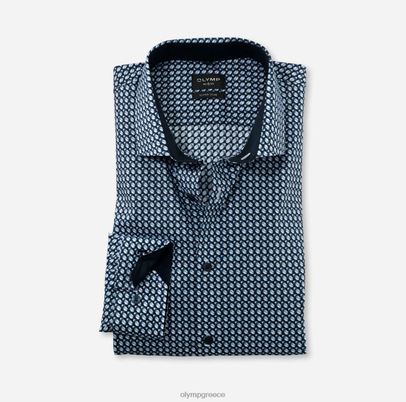 OLYMP όχι. six super slim, επαγγελματικό πουκάμισο, μοντέρνο kent, marine H240R183 είδη ένδυσης