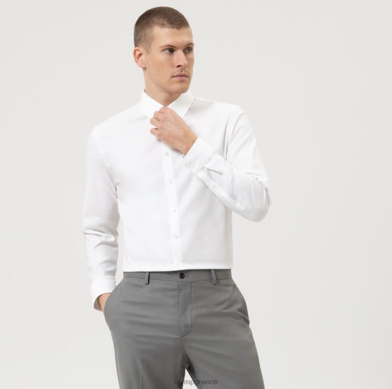 OLYMP όχι. six super slim, επαγγελματικό πουκάμισο, urban kent, ανοιχτό μπεζ H240R119 είδη ένδυσης