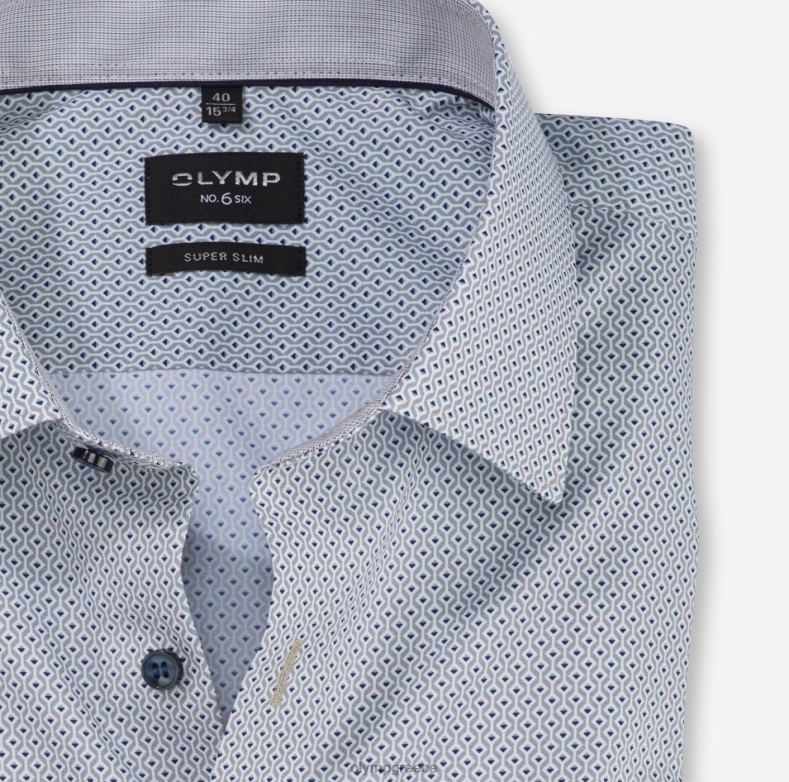 OLYMP όχι. six super slim, επαγγελματικό πουκάμισο, urban kent, γκρι H240R184 είδη ένδυσης