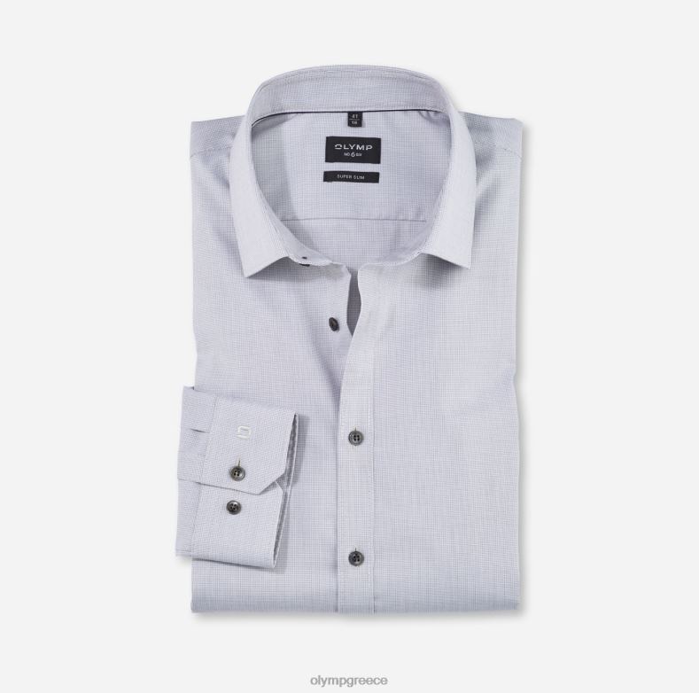 OLYMP όχι. six super slim, επαγγελματικό πουκάμισο, urban kent, γκρι H240R221 είδη ένδυσης