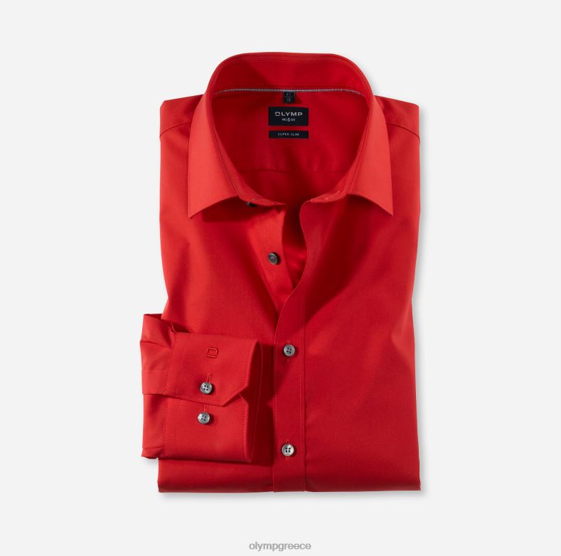 OLYMP όχι. six super slim, επαγγελματικό πουκάμισο, urban kent, κόκκινο H240R268 είδη ένδυσης