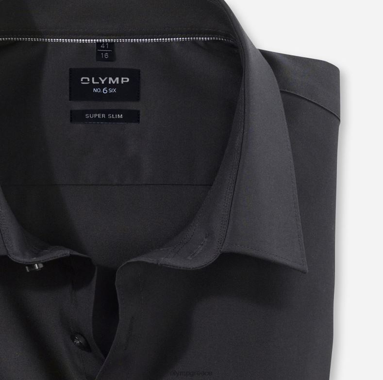 OLYMP όχι. six super slim, επαγγελματικό πουκάμισο, urban kent, μαύρο H240R269 είδη ένδυσης