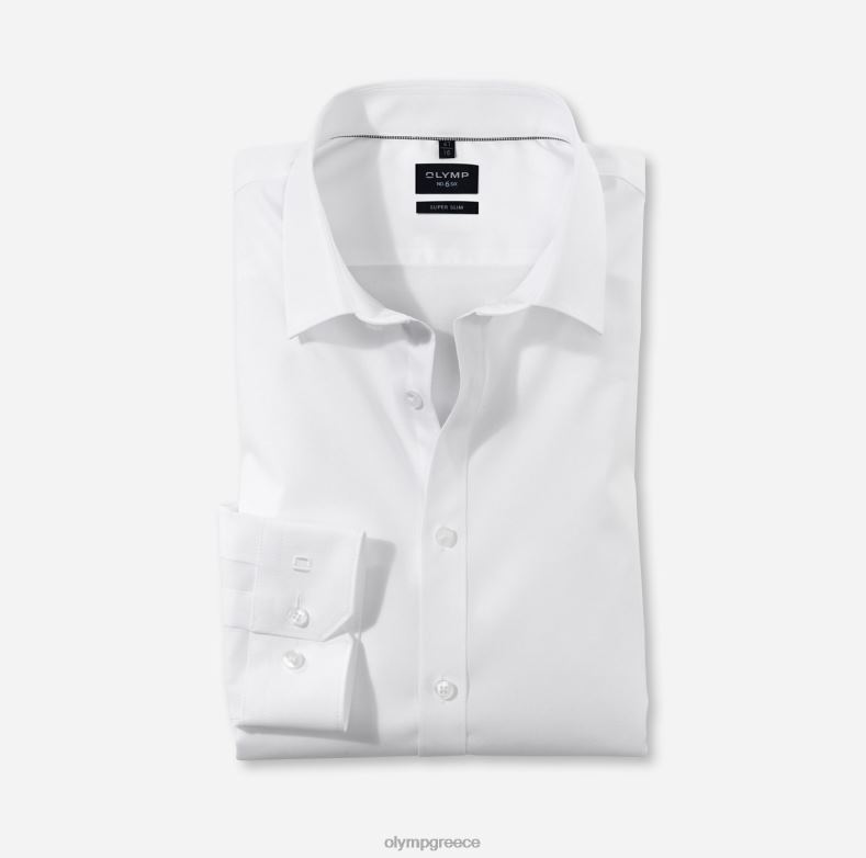 OLYMP όχι. six super slim, επαγγελματικό πουκάμισο, urban kent, λευκό H240R278 είδη ένδυσης