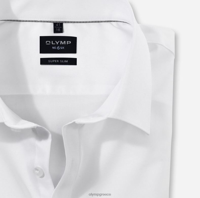 OLYMP όχι. six super slim, επαγγελματικό πουκάμισο, urban kent, λευκό H240R278 είδη ένδυσης