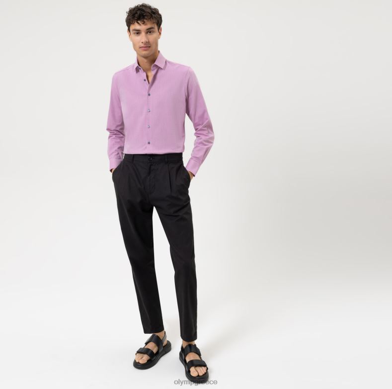 OLYMP επίπεδο πέντε 24/7 body fit, επαγγελματικό πουκάμισο, μοντέρνο kent, φούξια H240R511 είδη ένδυσης