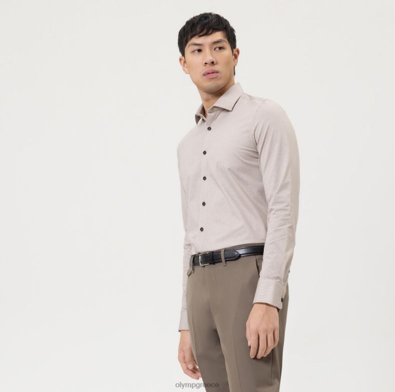 OLYMP Επίπεδο πέμπτο 24/7 body fit, επαγγελματικό πουκάμισο, μοντέρνο kent, φυσικό H240R600 είδη ένδυσης