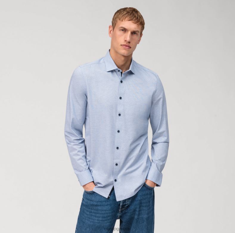 OLYMP Επίπεδο πέμπτο 24/7 body fit, επαγγελματικό πουκάμισο, μοντέρνο kent, royal H240R523 είδη ένδυσης