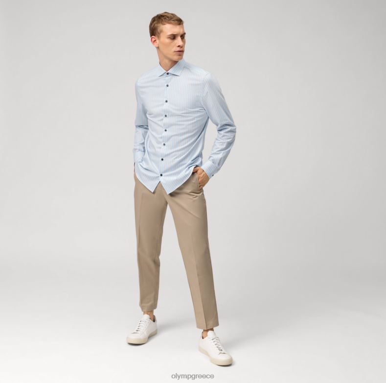 OLYMP Επίπεδο πέμπτο 24/έβδομη εφαρμογή, επαγγελματικό πουκάμισο, κεντ, γκρι H240R453 είδη ένδυσης