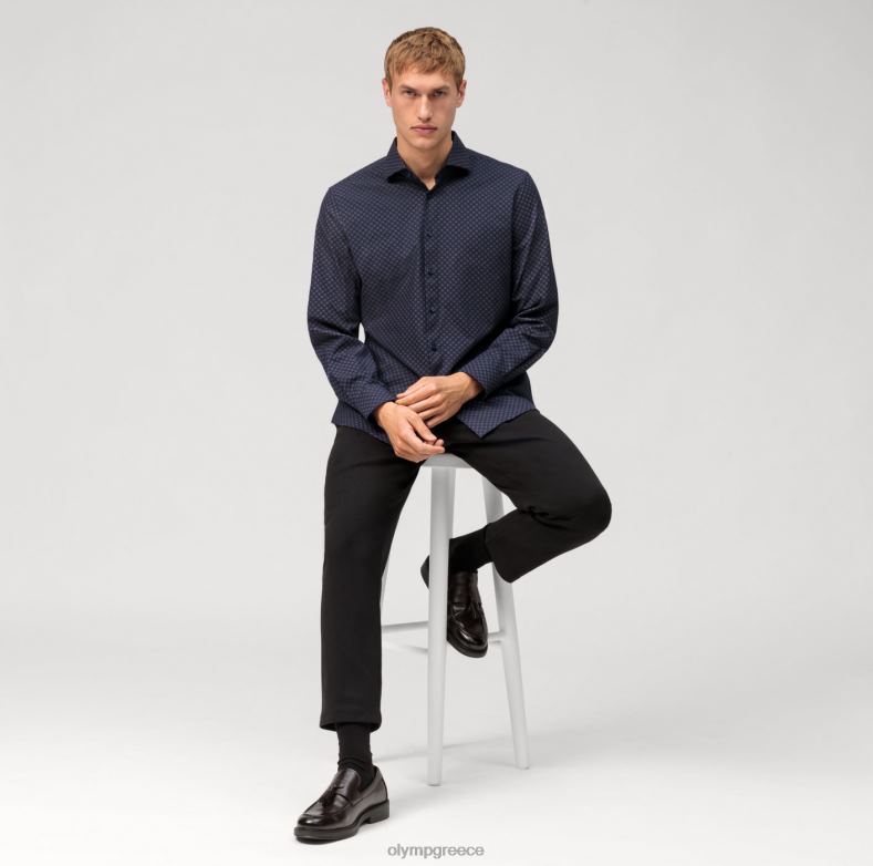 OLYMP Επίπεδο πέμπτο 24/έβδομη εφαρμογή, επαγγελματικό πουκάμισο, κεντ, κοκκινωπό καφέ H240R560 είδη ένδυσης