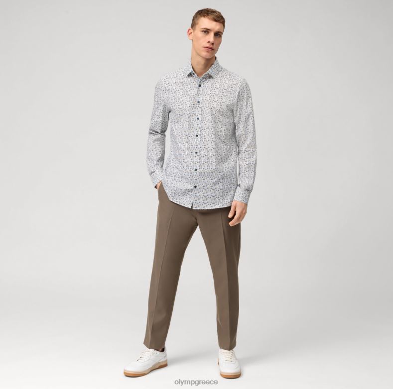 OLYMP Επίπεδο πέμπτο 24/έβδομη εφαρμογή, επαγγελματικό πουκάμισο, μοντέρνο κεντ, γκρι H240R580 είδη ένδυσης