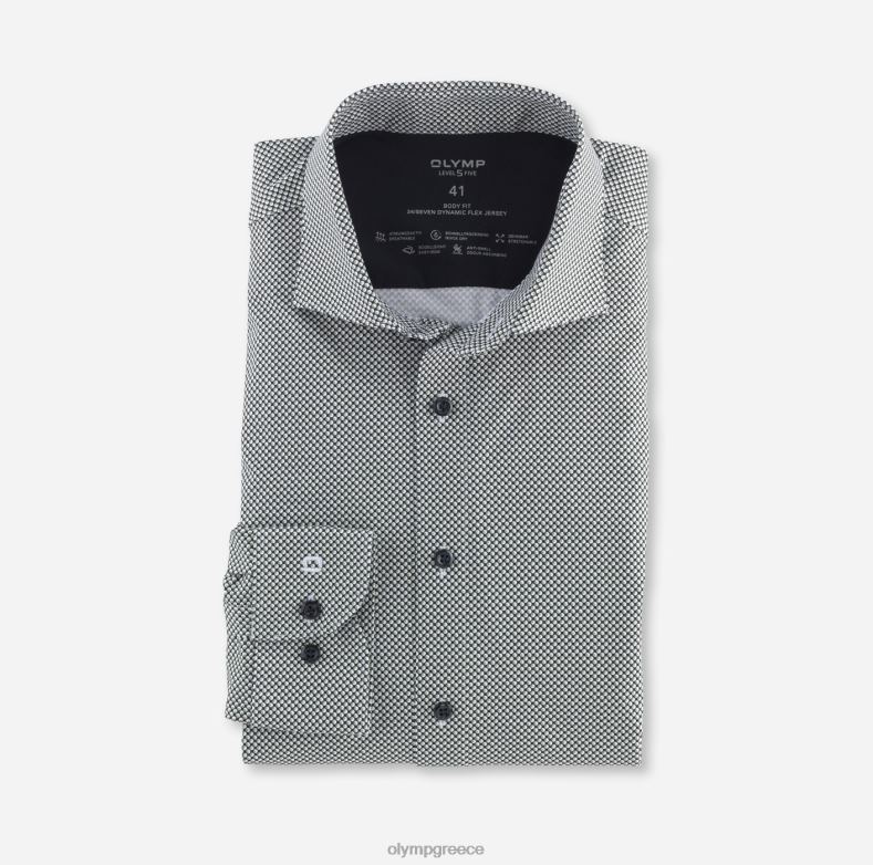 OLYMP Επίπεδο πέντε 24/έβδομη εφαρμογή, επαγγελματικό πουκάμισο, Κεντ, πράσινο λάιμ H240R628 είδη ένδυσης