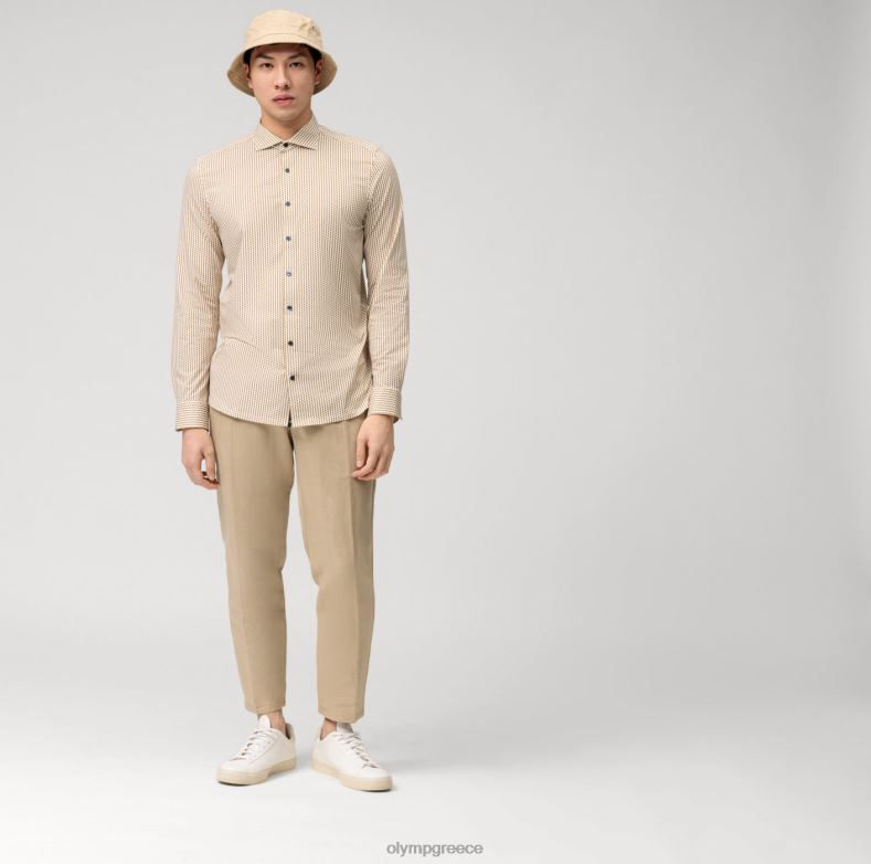 OLYMP Επίπεδο πέντε 24/έβδομη εφαρμογή, επαγγελματικό πουκάμισο, Κεντ, ορείχαλκο H240R673 είδη ένδυσης